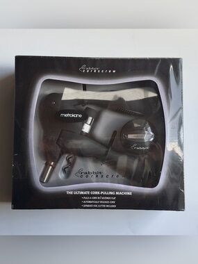 NEW Metrokane Original Rabbit Corkscrew Wine Bottle Opener w/ Foil Cutter Sealed